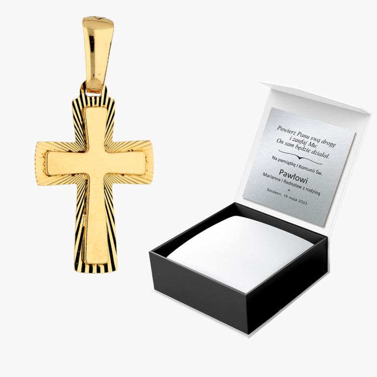 Zawieszka ze złota krzyżyk