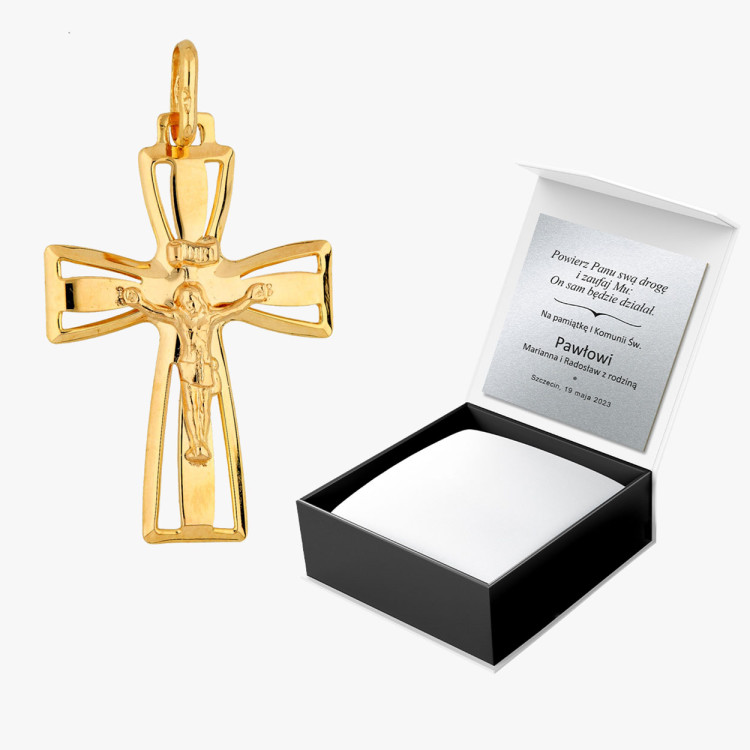 Zawieszka ze złota krzyżyk