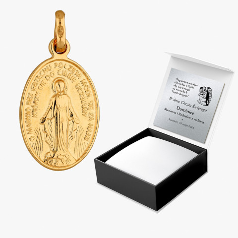 Zawieszka ze złota medalik