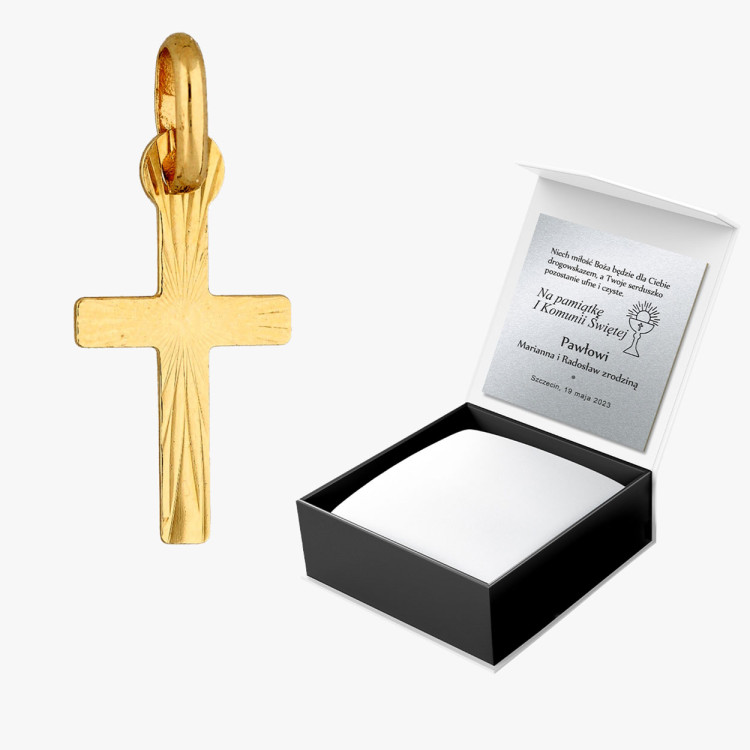 Zawieszka ze złota krzyżyk