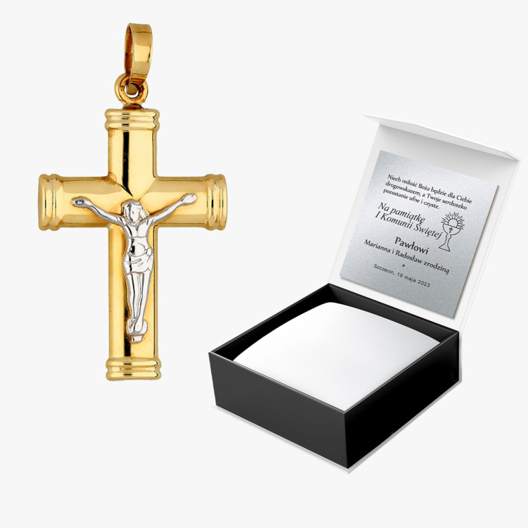 Zawieszka ze złota krzyżyk