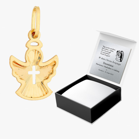 Zawieszka ze złota anioł