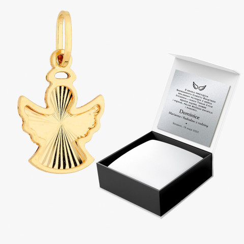 Zawieszka ze złota anioł