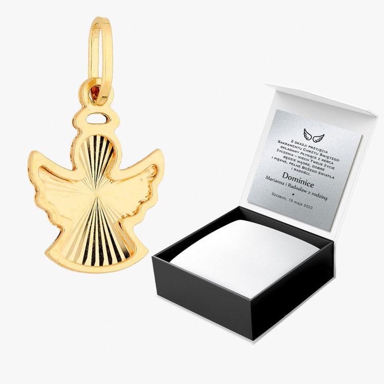 Zawieszka ze złota anioł