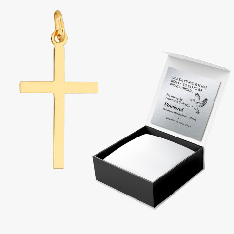 Zawieszka ze złota krzyżyk