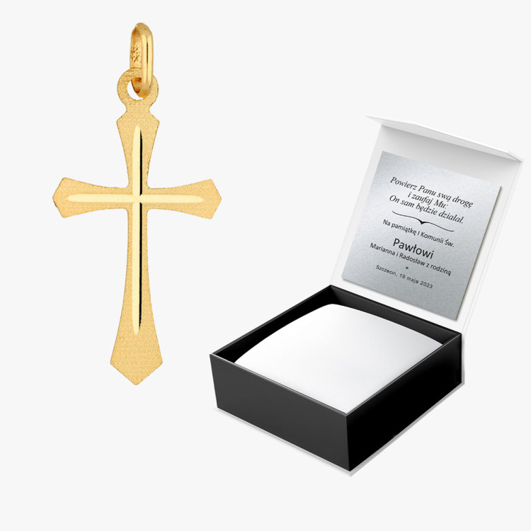 Zawieszka ze złota krzyżyk