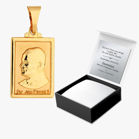 Zawieszka ze złota Jan Paweł II