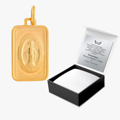 Zawieszka ze złota cudowny medalik