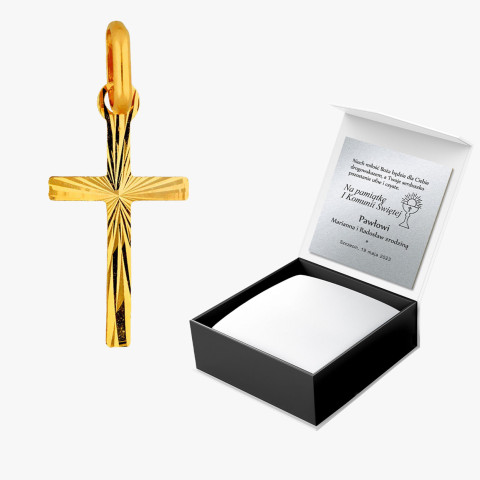Zawieszka ze złota krzyżyk