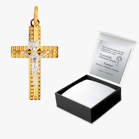 Zawieszka ze złota krzyżyk