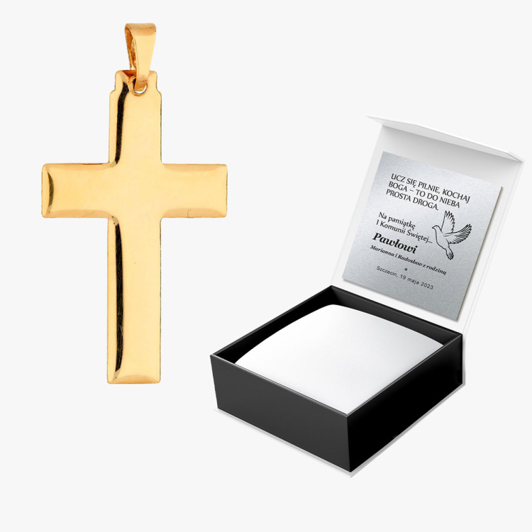 Zawieszka ze złota krzyżyk