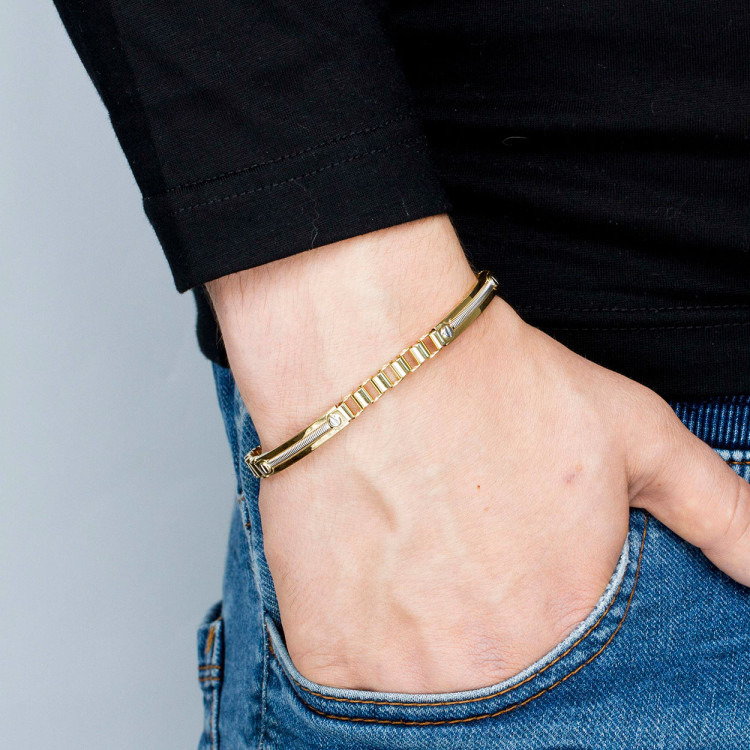 Bransoletka ze złota pełna