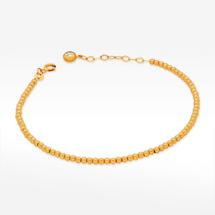 Bransoletka ze złota z koralikami