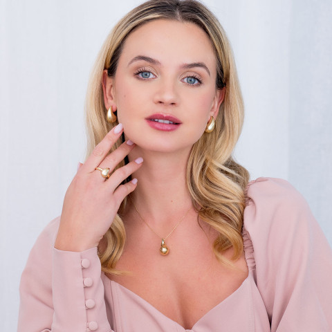 Kolczyki ze złota łezki