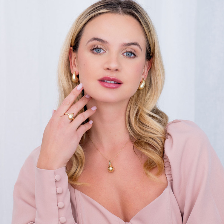 Kolczyki ze złota łezki