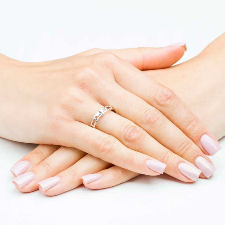 Pierścionek ze złota różaniec