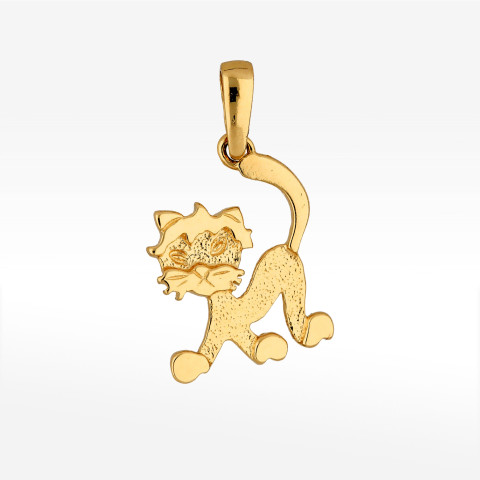 Zawieszka ze złota kot