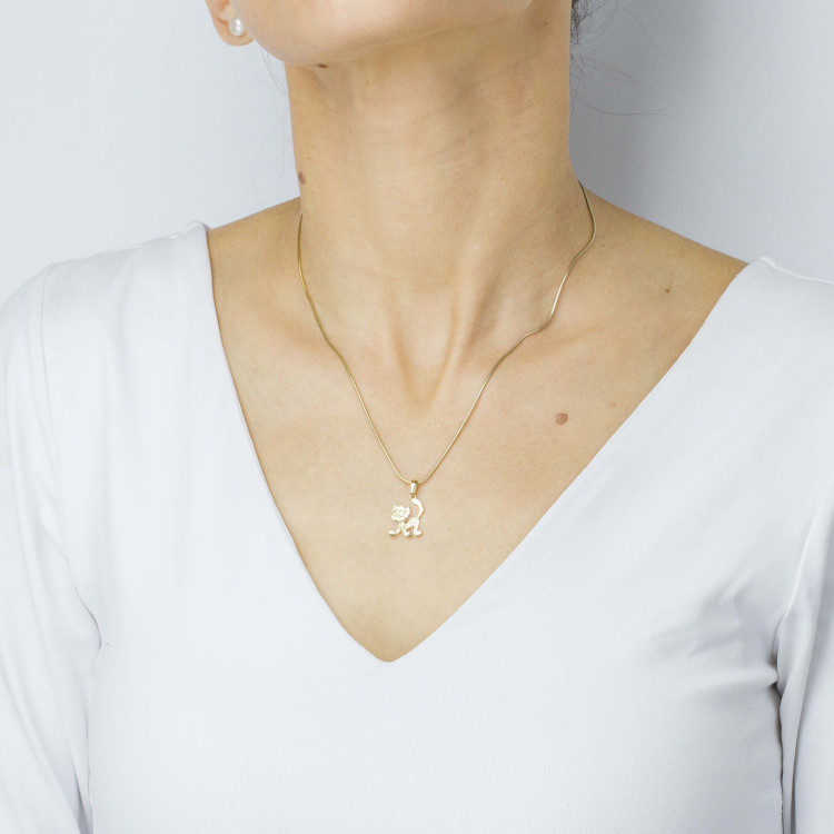 Zawieszka ze złota kot