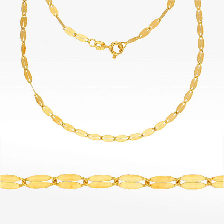 Łańcuszek ze złota mokka pełny