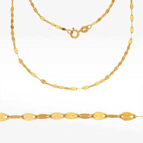 Łańcuszek ze złota mokka pełny