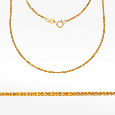 Łańcuszek ze złota lisi ogon pełny