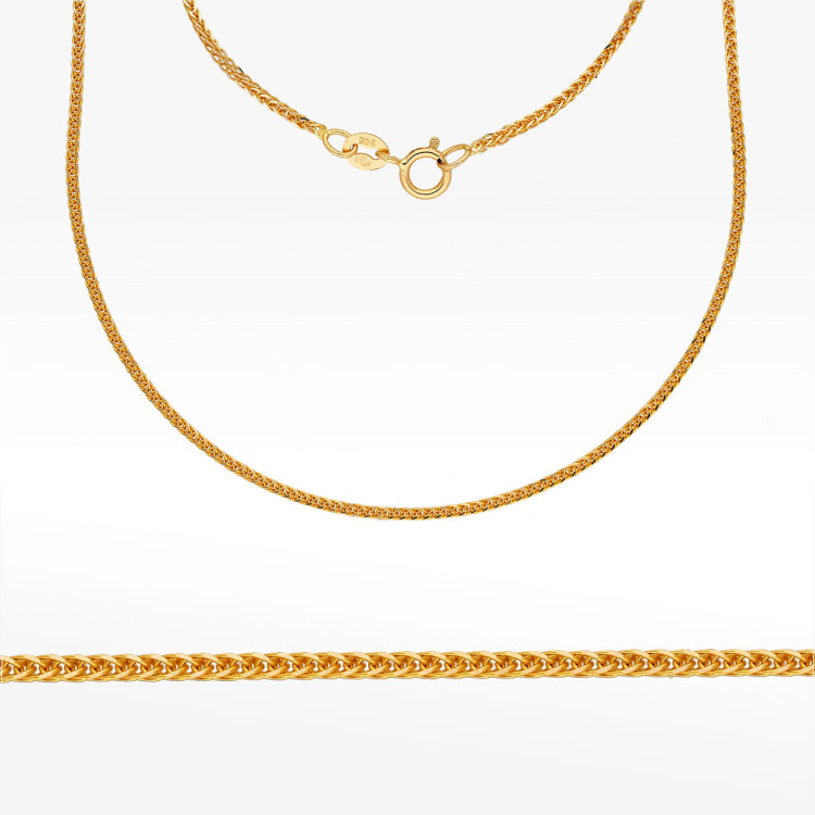 Łańcuszek ze złota lisi ogon pełny