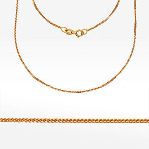 Łańcuszek ze złota lisi ogon pełny