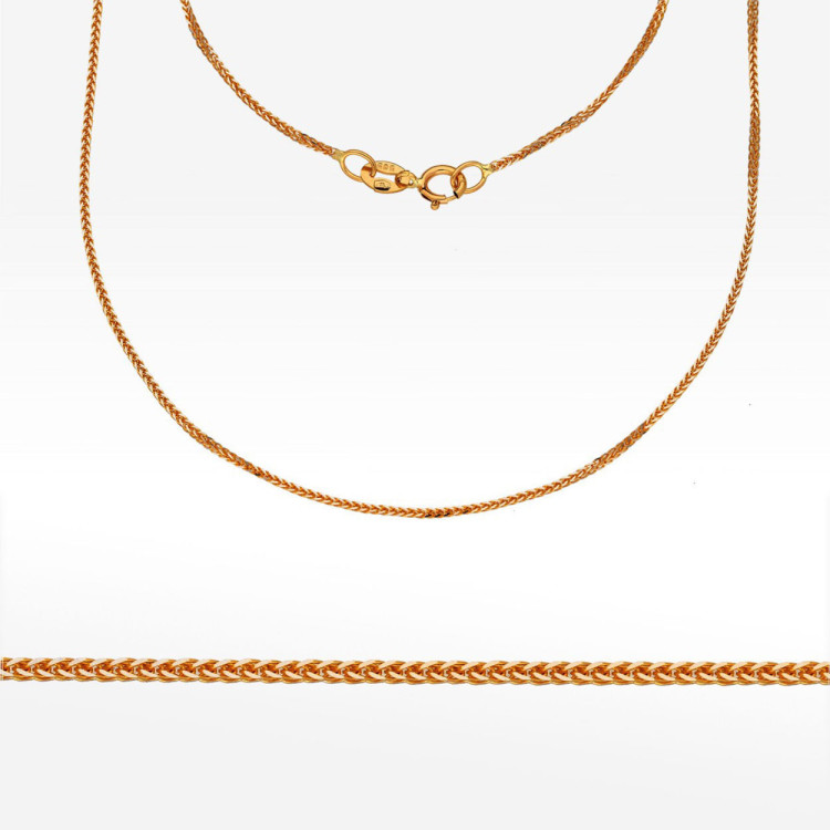 Łańcuszek ze złota lisi ogon pełny