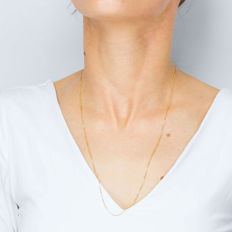 Łańcuszek ze złota lisi ogon pełny