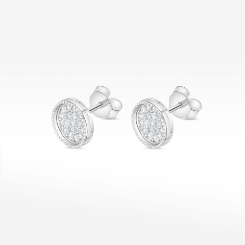 Kolczyki ze złota z białymi cyrkoniami