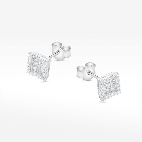 Kolczyki ze złota z białymi cyrkoniami