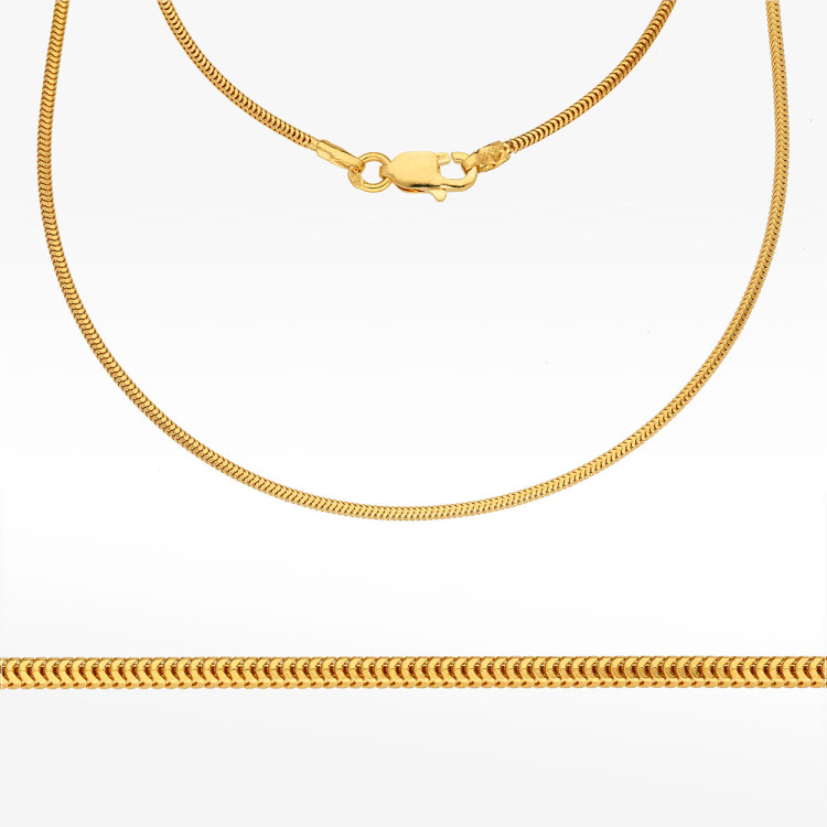 Łańcuszek ze złota linka pełny