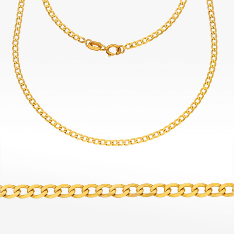 Łańcuszek ze złota pancerka pełny