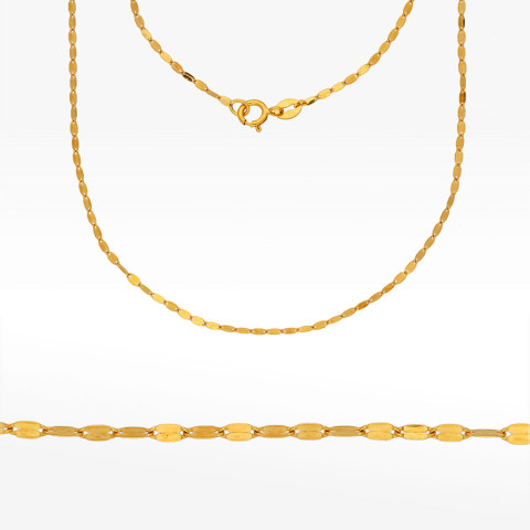 Łańcuszek ze złota mokka pełny