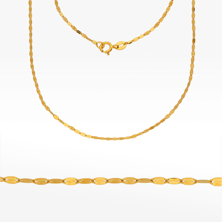 Łańcuszek ze złota mokka pełny