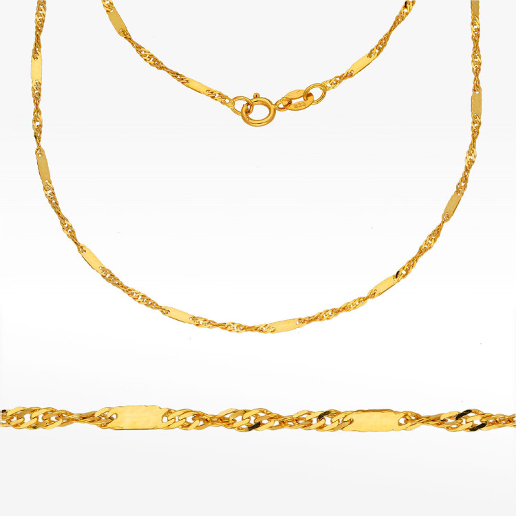 Łańcuszek ze złota pełny