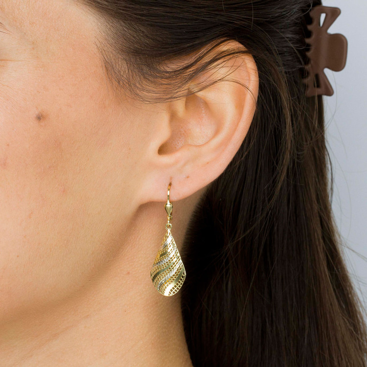 Kolczyki ze złota wiszące