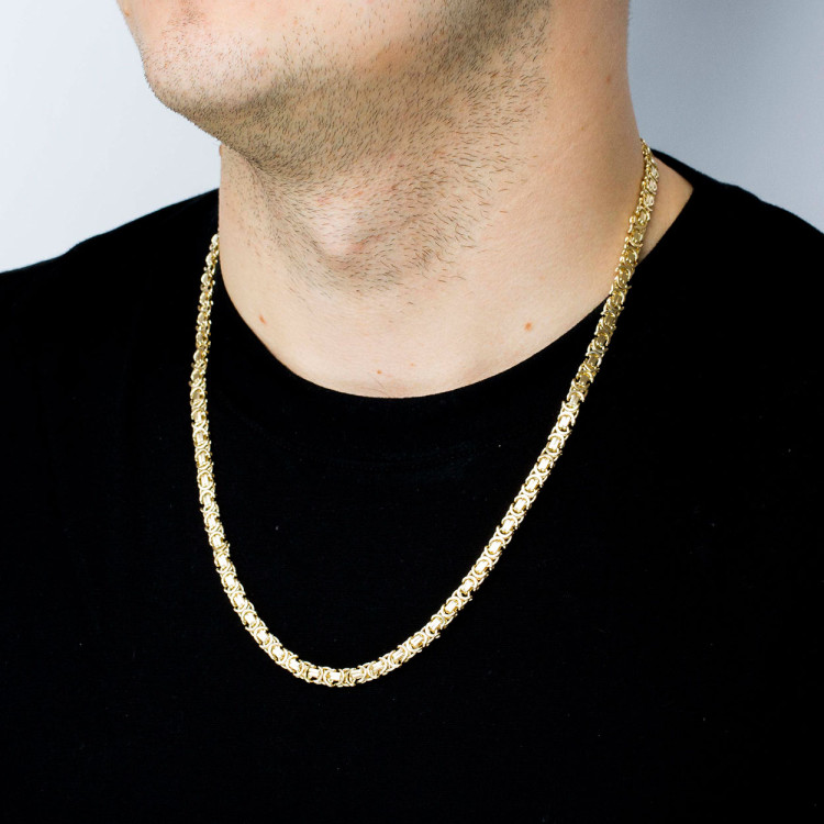 Łańcuszek ze złota królewski pełny