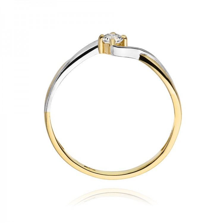 Pierścionek zaręczynowy z diamentem