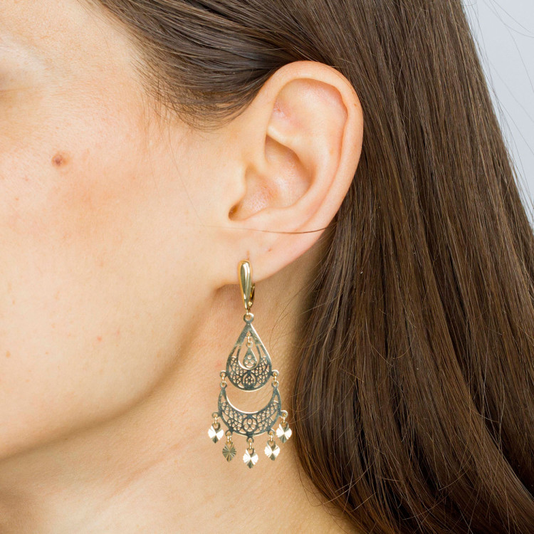 Kolczyki ze złota wiszące