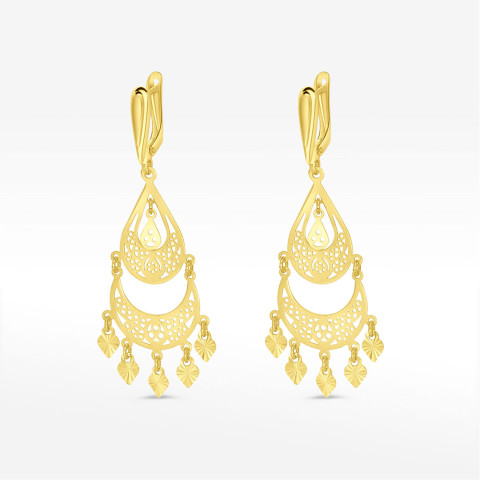 Kolczyki ze złota wiszące