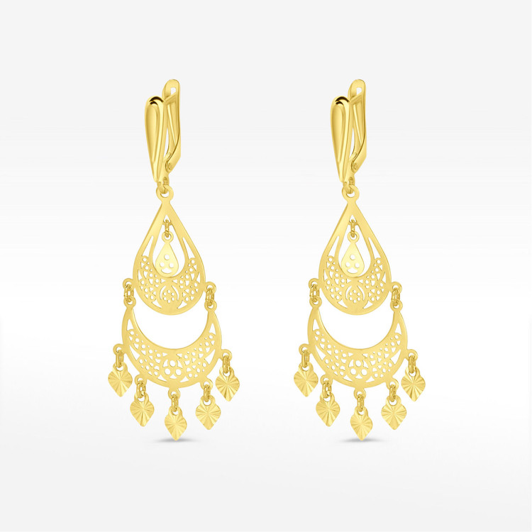 Kolczyki ze złota wiszące