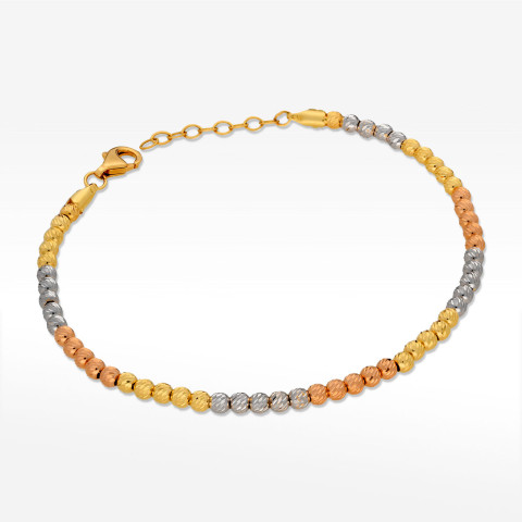 Bransoletka ze złota z koralikami