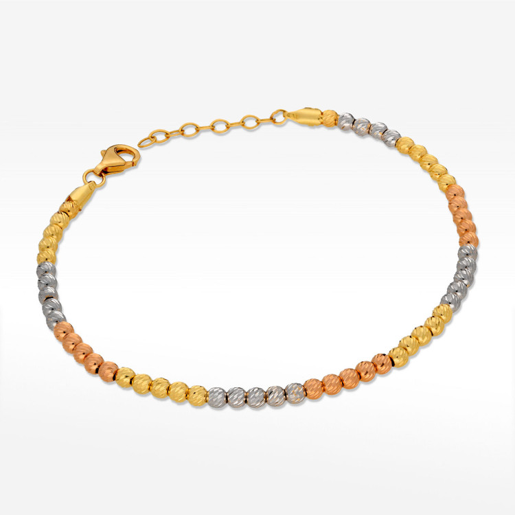 Bransoletka ze złota z koralikami