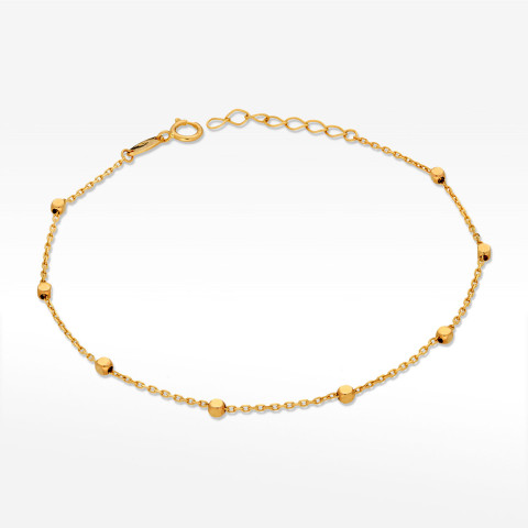 Bransoletka ze złota z koralikami