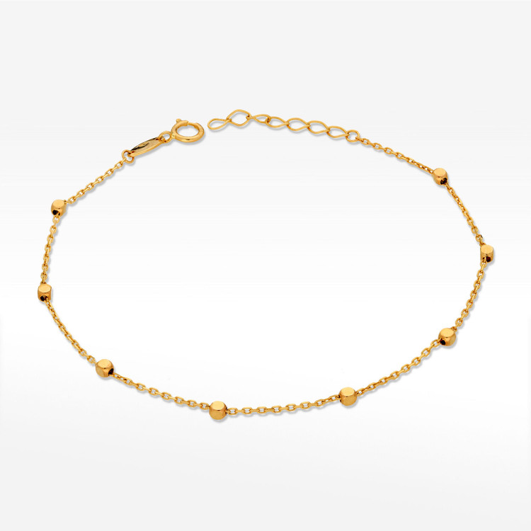 Bransoletka ze złota z koralikami