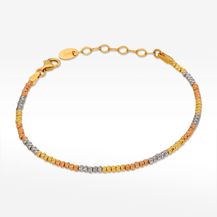 Bransoletka ze złota z koralikami