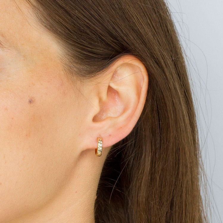 Kolczyki ze złota 1.2cm koła