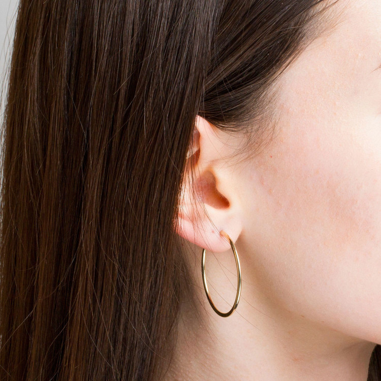 Kolczyki ze złota 3.2cm koła