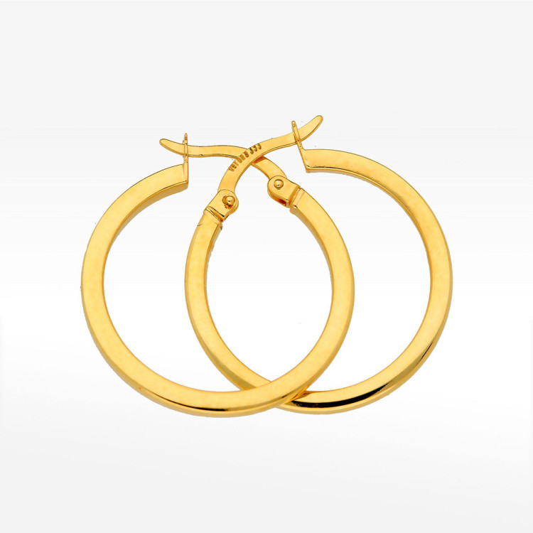 Kolczyki ze złota 2.5cm koła